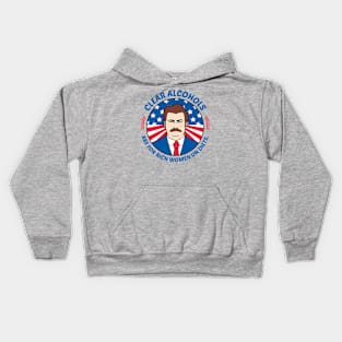 Clear Alcohols Are For Rich Women On Diets - USA Ron Swanson Kids Hoodie